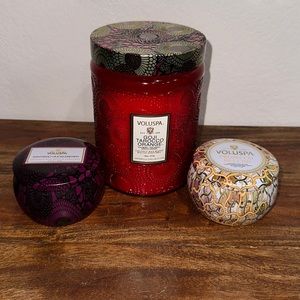 Voluspa Goji Tarocco, Santiago Huckleberry +Candle